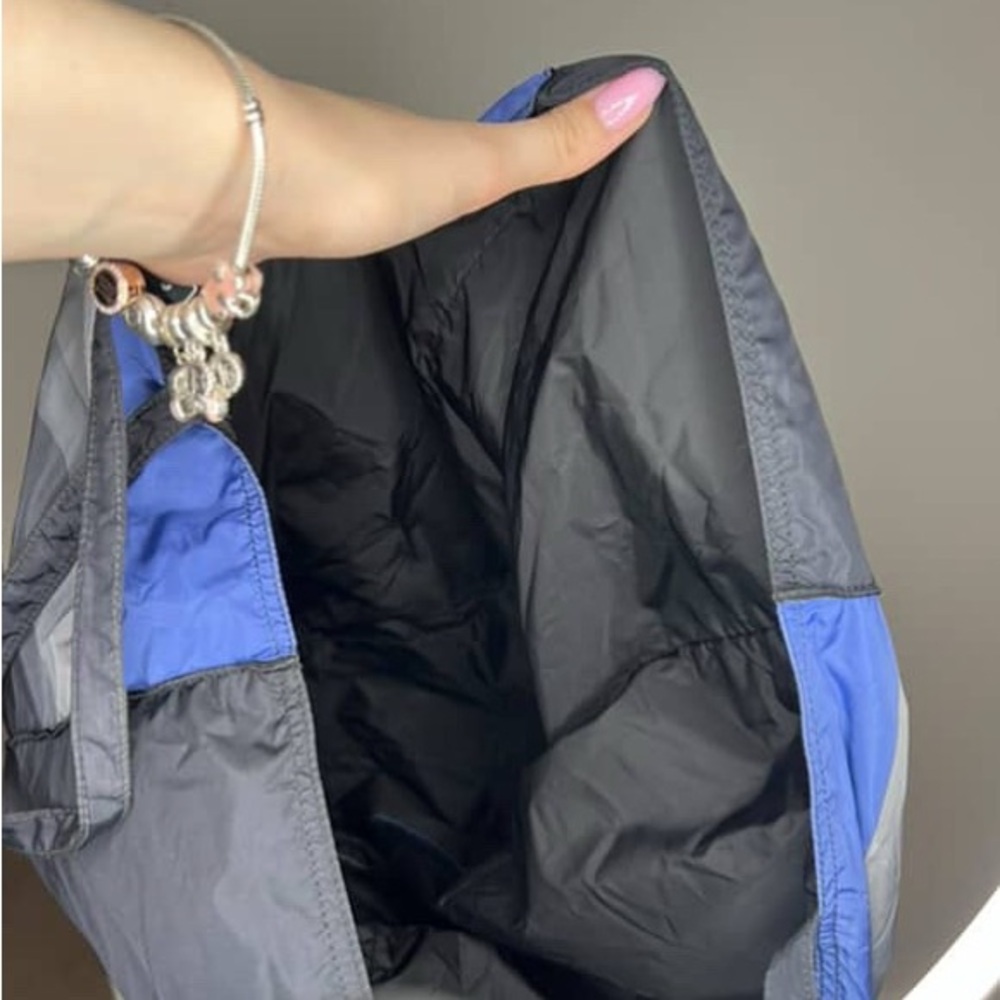 Prada Tessuto Nylon Colorblock Tote Bag – Blue, Gray & Black - Picture 2 of 4